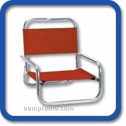 Low Back Beach Chair - Made In Usa
