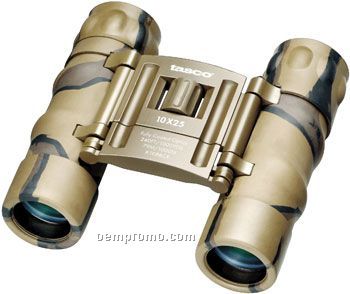 Tasco Essentials 8x21 Brown Camo Roof Prism Compact Binoculars