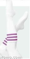 Unisex Triple Striped Knee-high Socks