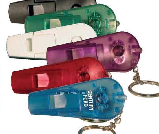 Whistle LED Light Keychain
