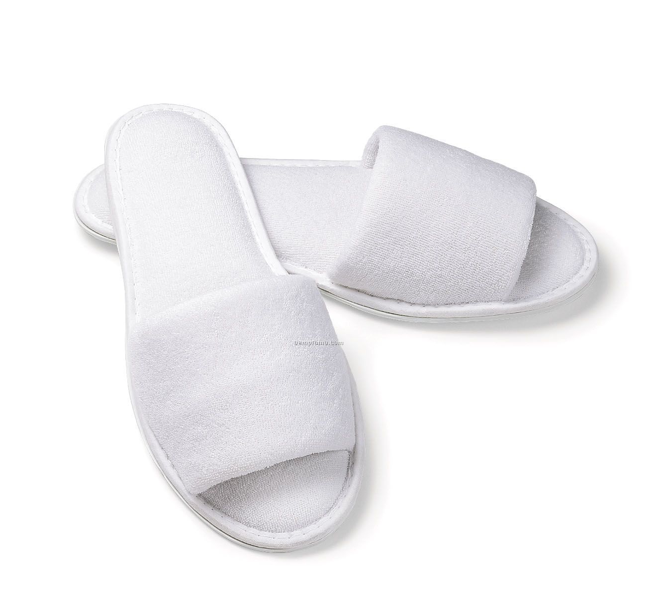 Women`s Open Toe Velcro Closure Slippers
