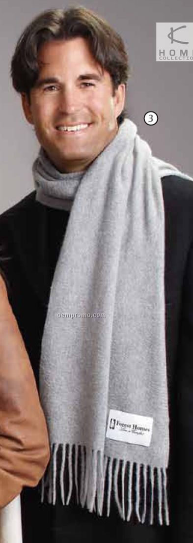 Heather Gray 100% Pure Cashmere Scarf