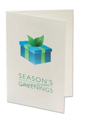 Plant A Shape Holiday Cards - Season's Greenings (Gift)