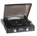 3 Speed Stereo Turntable With Mp3 Encoding System And Radio