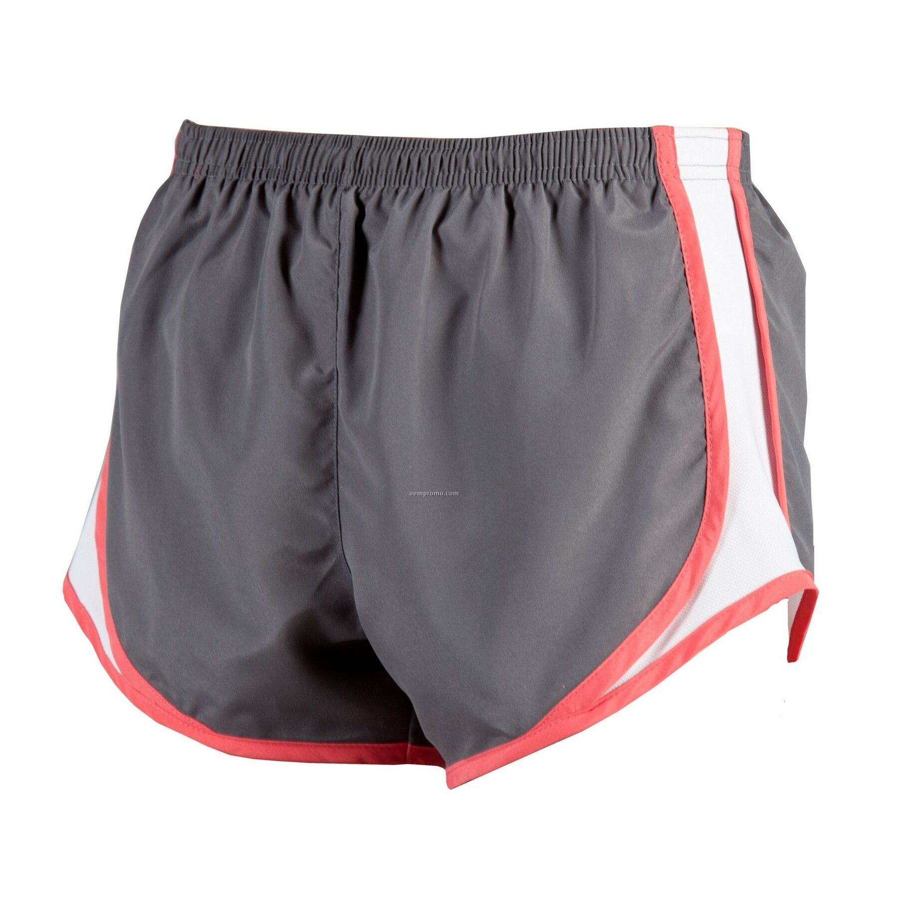 Adult Gray & Coral Pink/White Velocity Short