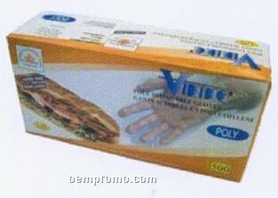 Clear Poly Food Safe Disposable Gloves (M-l)