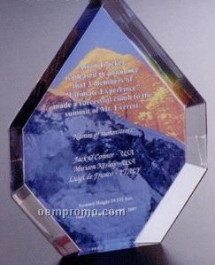 Diamond Shape 4cp Transfer Print Award