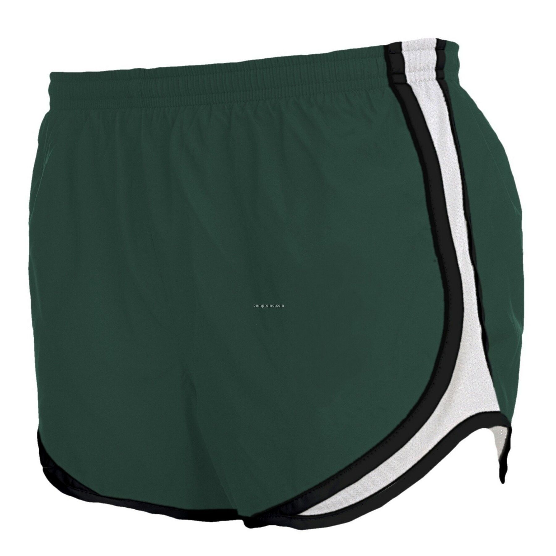 Adult Hunter Green & Black/White Velocity Shorts