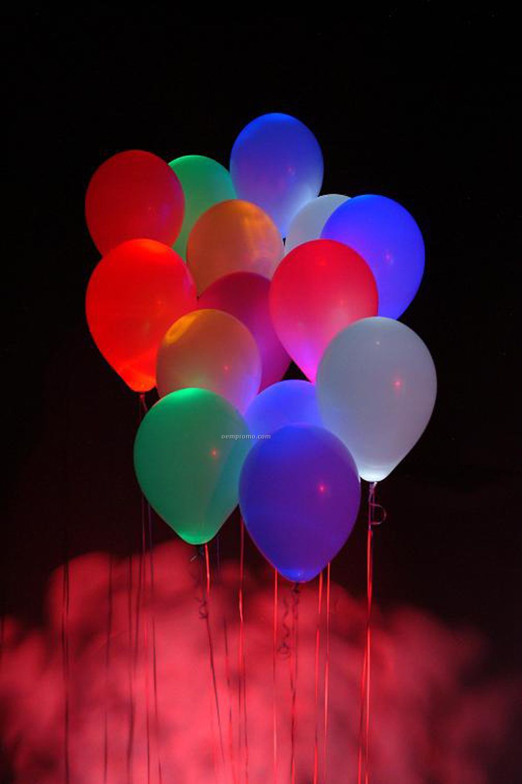 Assorted Color Balloon Lights W/ White LED