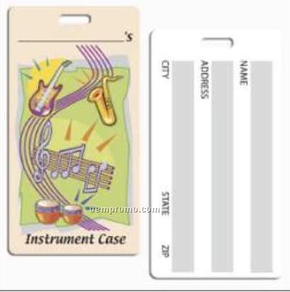 Baggage Tag W/ Writeable Back 4-1/4