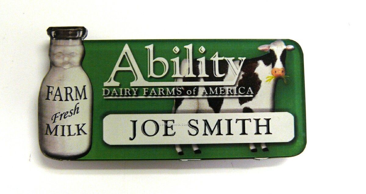 10 Square Inch Acrylic Badges / Name Plates