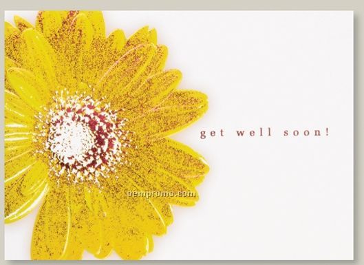 Daisy Delight Get Well Card W/ Lined Envelope