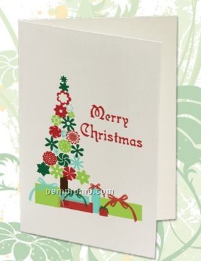 Plant A Shape Holiday Cards - Merry Christmas