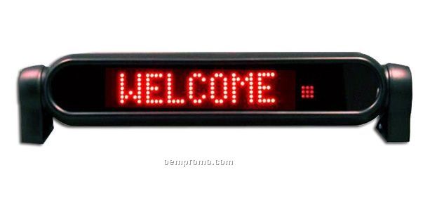 Red Programmable LED Sign W/ Car Adapter