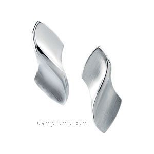 25-1/4x9-3/4 Ladies' Stainless Steel Earring