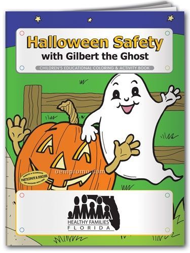 Action Pack Book W/ Crayons & Sleeve - Halloween Safety With Gilbert Ghost