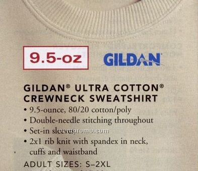 Gildan 9.5 Oz. Ultra Cotton Crewneck Sweatshirt