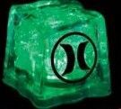 Imprintable Jade Green Light Up Ice Cubes
