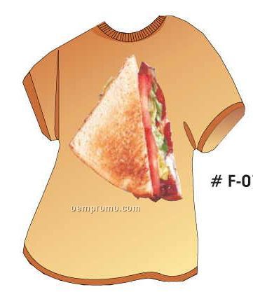 Sandwich T Shirt Acrylic Coaster W/ Felt Back