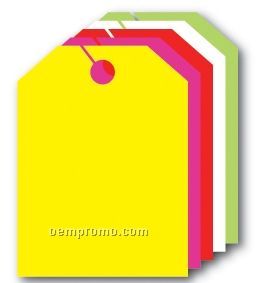 V-t Fluorescent Mirror Hang Tag - Blank (9"X12")