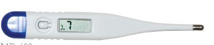 Hard Tipped Digital Thermometer W/Blue Cap (Economy)