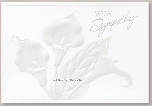 With Sympathy Card W/ Lined Envelope