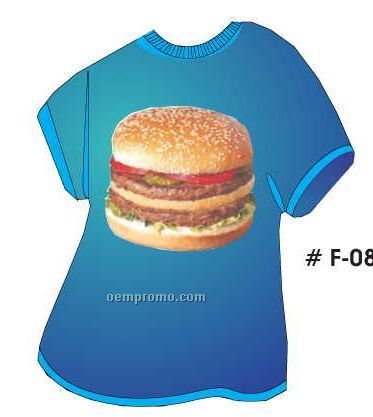 Double Meat Burger T Shirt Acrylic Coaster W/ Felt Back