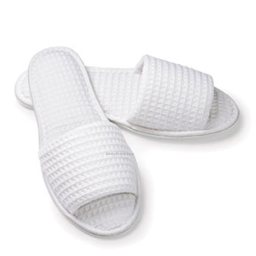 Men's Closed Toe Check Slippers