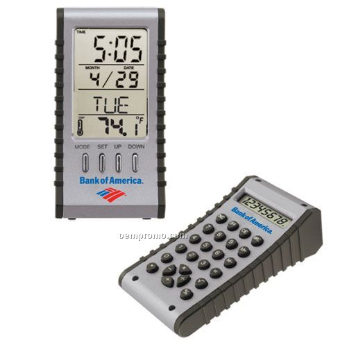 Weather Station Clock / Calculator Combo