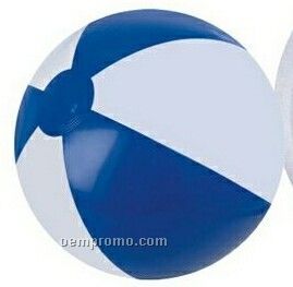 12" Blue & White Inflatable Beach Ball