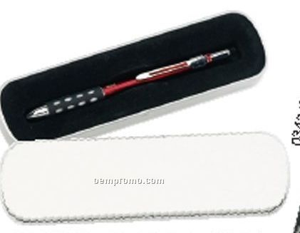 D-series Red 3-in-1 Multi Functional Pen Gift Set (1 Color Imprint)