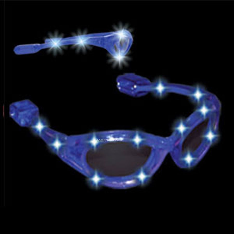 Light Up Sunglasses W/ Blue LED