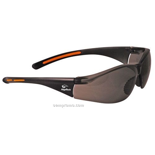 Lightweight Wrap-around Safety Glasses W/ Nose Piece (Gray Anti Fog Lens)