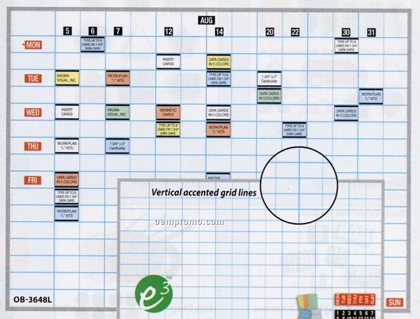 Magnetic Work/Plan "L" Board (48"X72")