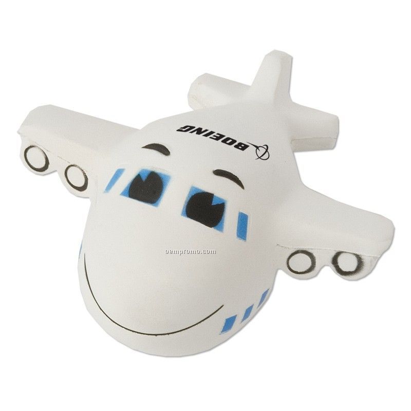 Smiley Airplane Squeeze Toy