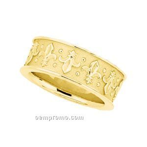 14ky 7-3/4mm Ladies' Design Wedding Band Ring (Size 7)