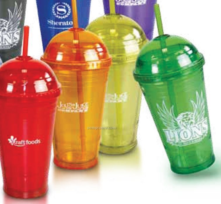 16 Oz. Cool Drinks Cup W/ Dome Top