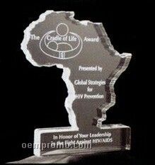 Acrylic Paperweight Up To 16 Square Inches / Africa