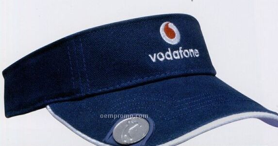 Express Brushed Heavy Cotton Visor With Magnetic Ball Marker