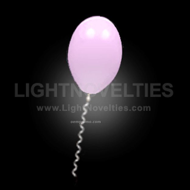 Light Up Balloon - Pink Balloon - White LED