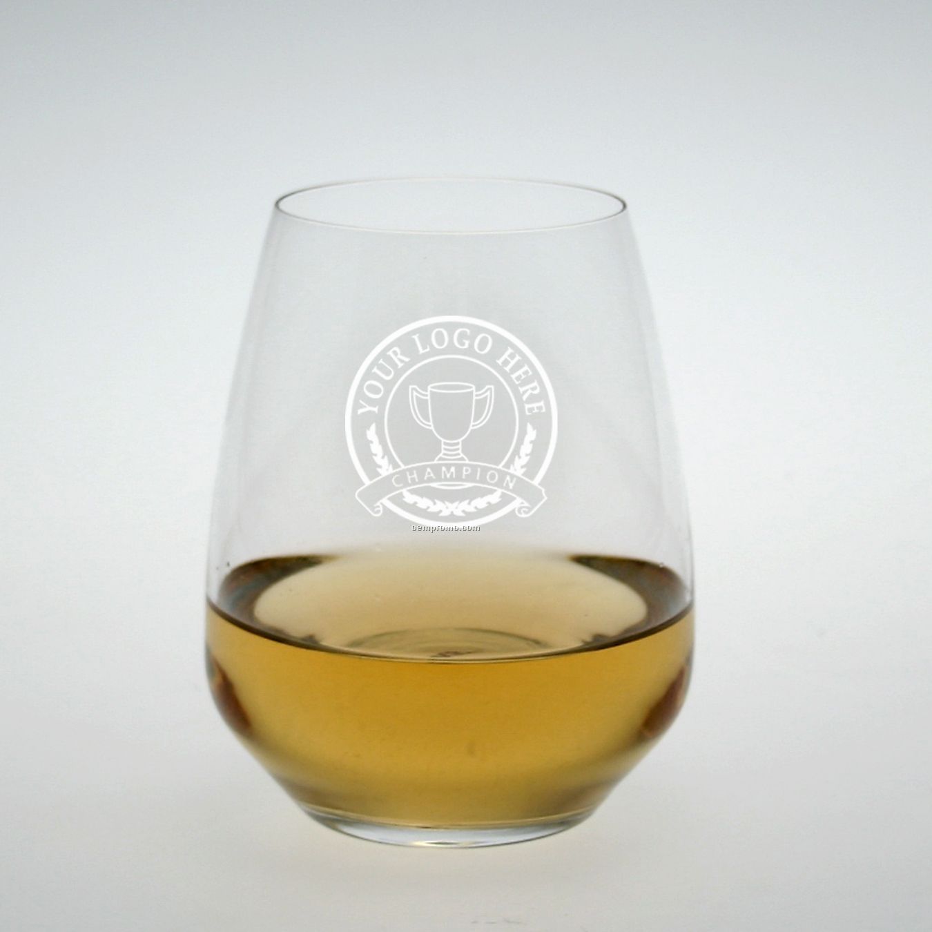Studio Stemless Riesling/ Sauvignon Blanc Glass (Set Of 2 - Deep Etch)