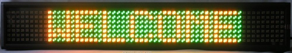 38" Tri-color Programmable Semi-outdoor LED Sign (Style #1)