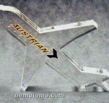 Acrylic Paperweight Up To 16 Square Inches / Airplane