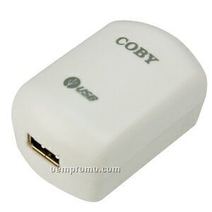 Coby USB Ac Adapter/Charger For Mp3 Players With World Travel Adapter