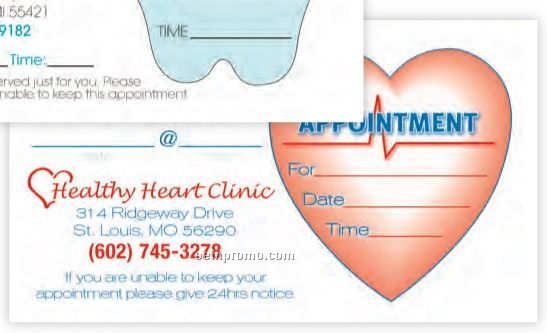 Fasturn Heart Appointment Label