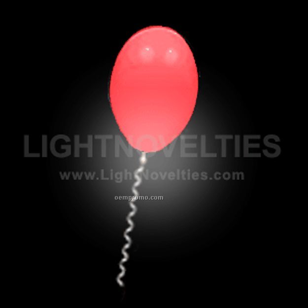 Light Up Balloon - Red Balloon - White LED