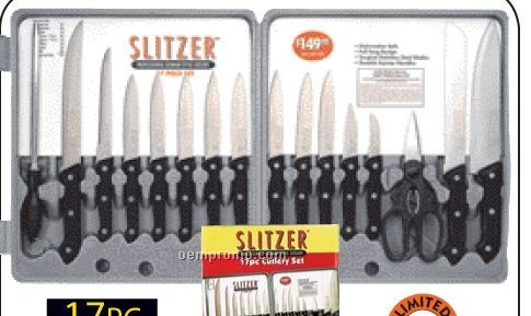 Slitzer 17 PC Cutlery Set