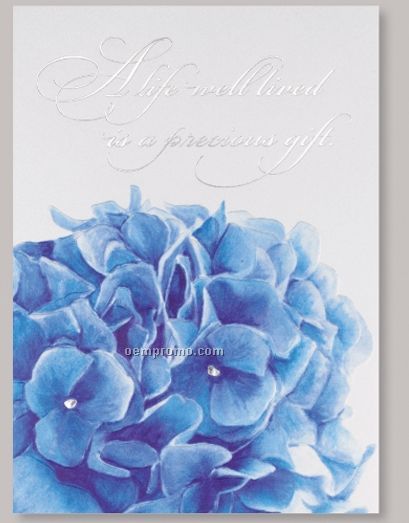 A Life Well Lived Sympathy Card W/ Lined Envelope