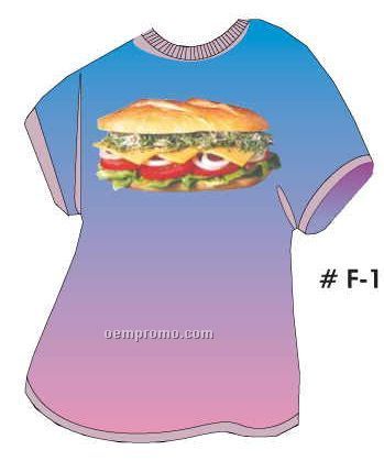 Sub Sandwich T Shirt Acrylic Coaster W/ Felt Back