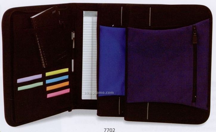 2 Tone Polyester Padfolio (1 Color)